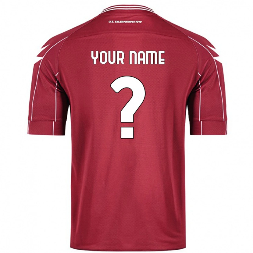 Danxen Hombre Camiseta Su Nombre #0 Borgoña 1ª Equipación 2024/25 La Camisa