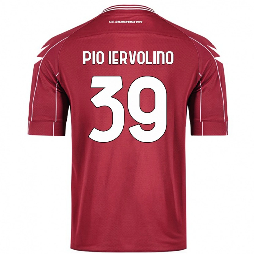 Danxen Hombre Camiseta Antonio Pio Iervolino #39 Borgoña 1ª Equipación 2024/25 La Camisa