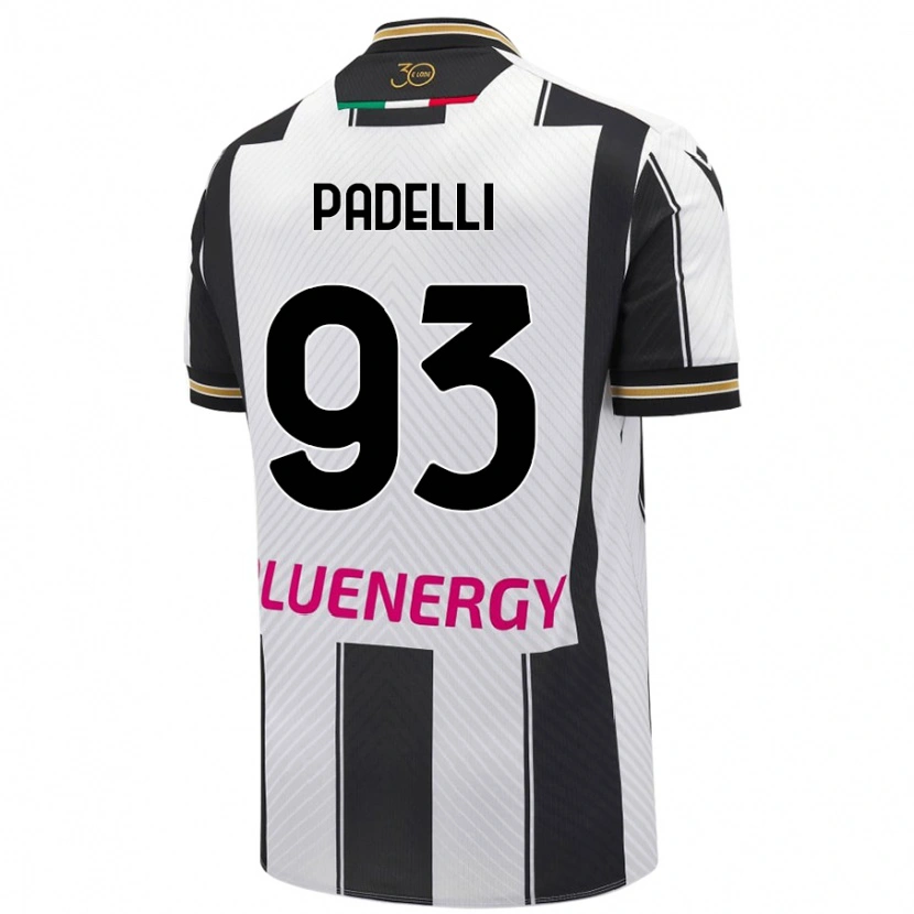 Danxen Hombre Camiseta Daniele Padelli #93 Blanco Negro 1ª Equipación 2024/25 La Camisa