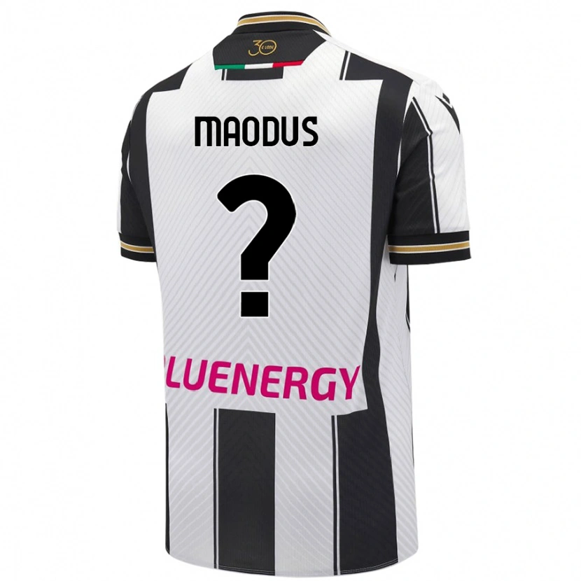 Danxen Hombre Camiseta Aleksa Maodus #0 Blanco Negro 1ª Equipación 2024/25 La Camisa