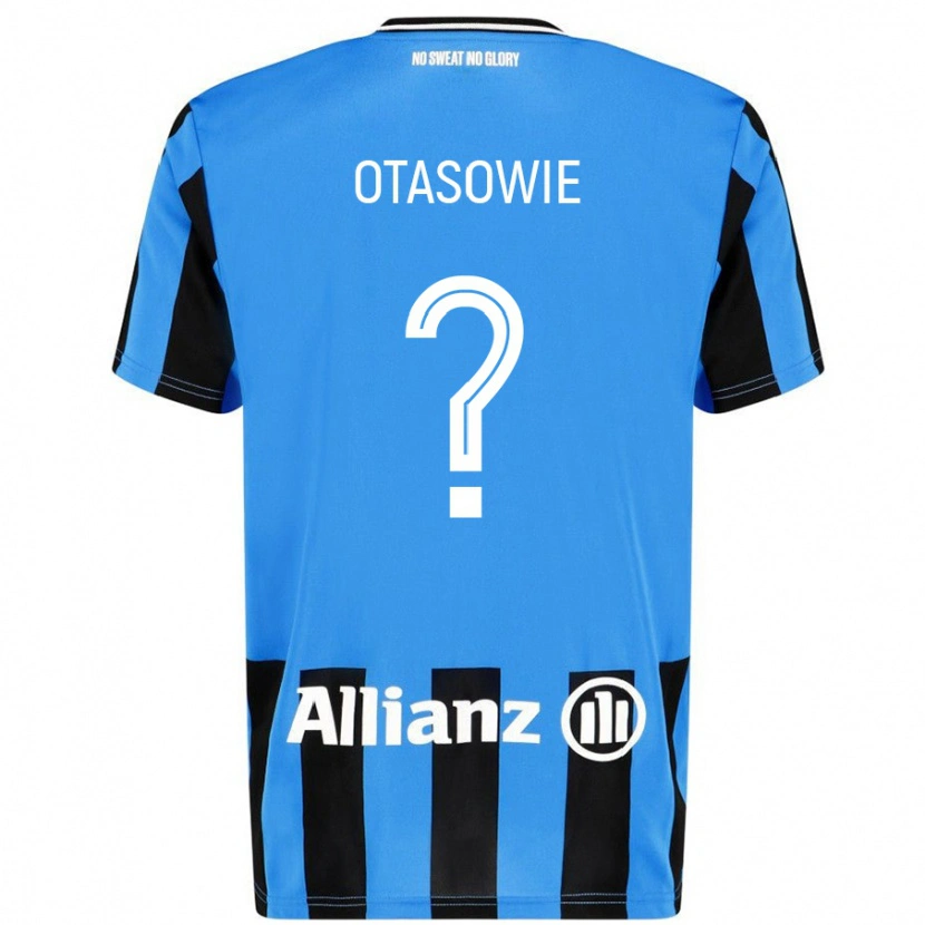 Danxen Hombre Camiseta Owen Otasowie #0 Azul Cielo Negro 1ª Equipación 2024/25 La Camisa
