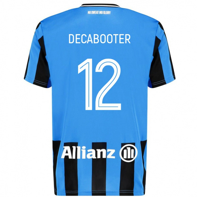 Danxen Hombre Camiseta Marith Decabooter #12 Azul Cielo Negro 1ª Equipación 2024/25 La Camisa
