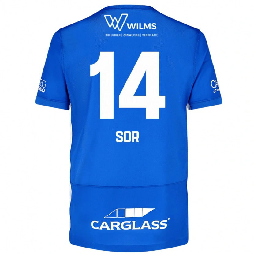 Danxen Hombre Camiseta Yira Sor #14 Azul 1ª Equipación 2024/25 La Camisa