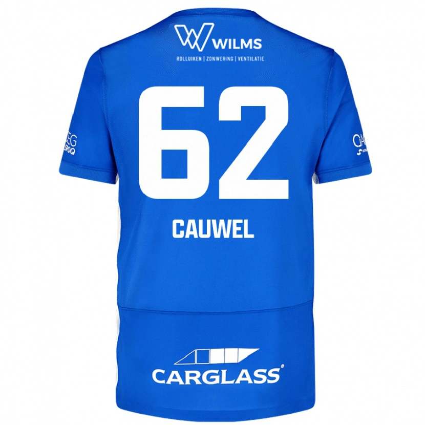 Danxen Hombre Camiseta Michiel Cauwel #62 Azul 1ª Equipación 2024/25 La Camisa