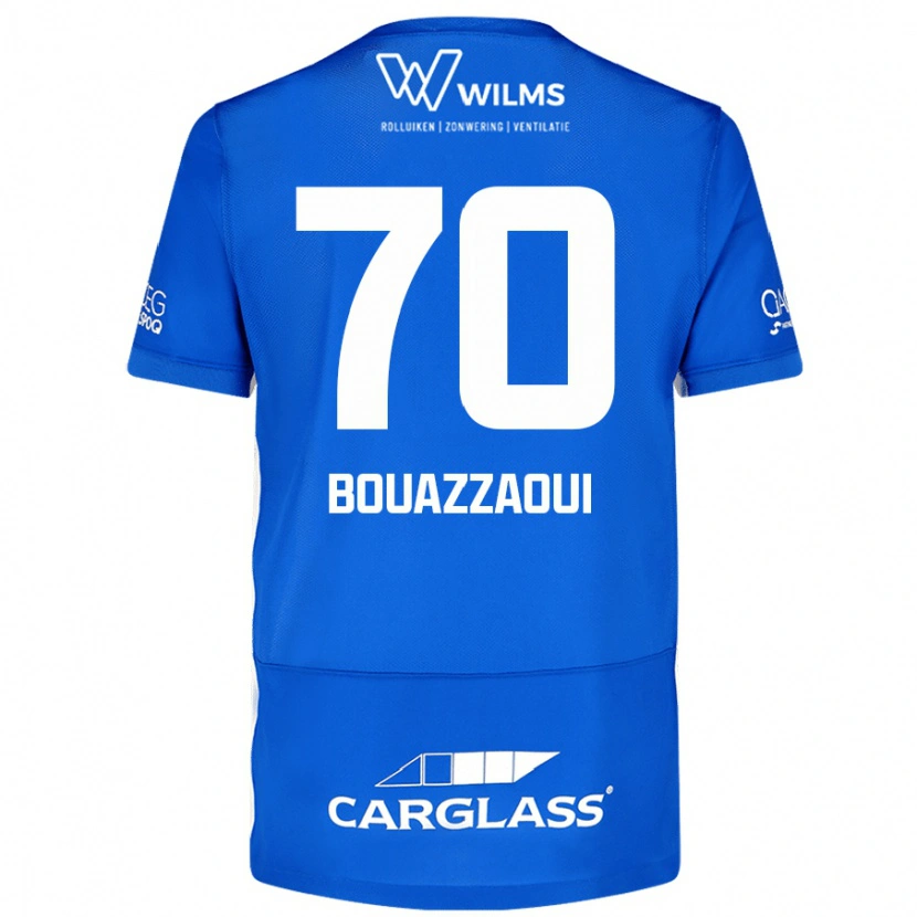 Danxen Hombre Camiseta Ilyas Bouazzaoui #70 Azul 1ª Equipación 2024/25 La Camisa
