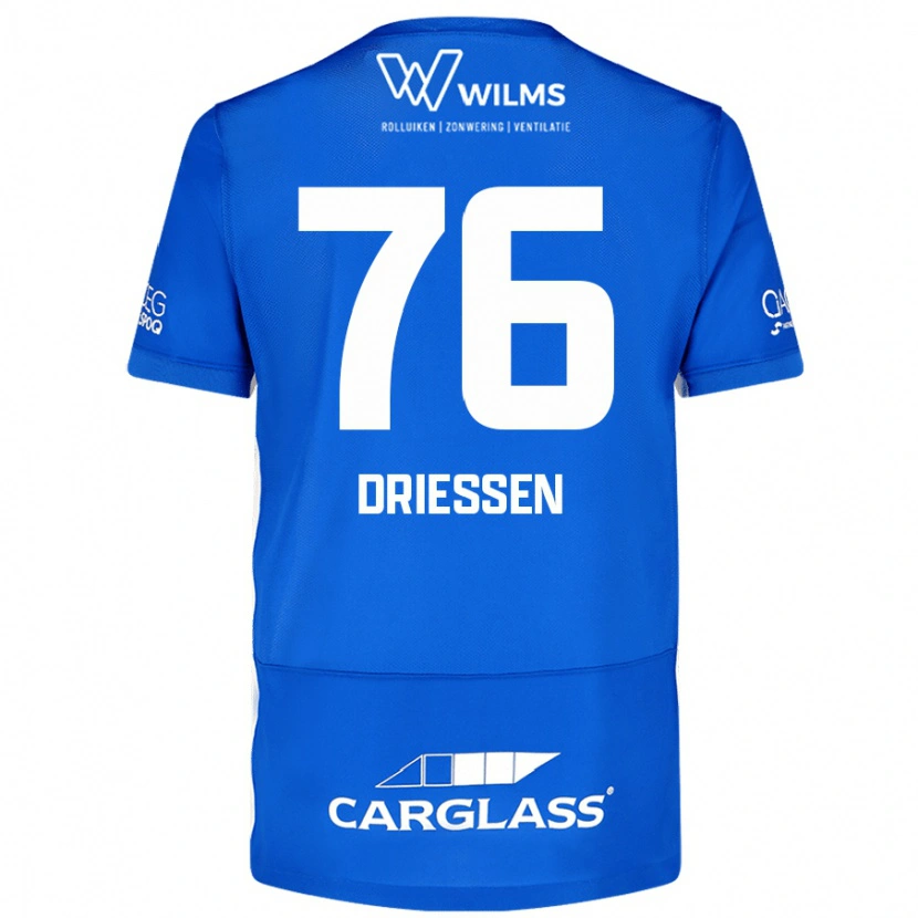 Danxen Hombre Camiseta Jelle Driessen #76 Azul 1ª Equipación 2024/25 La Camisa