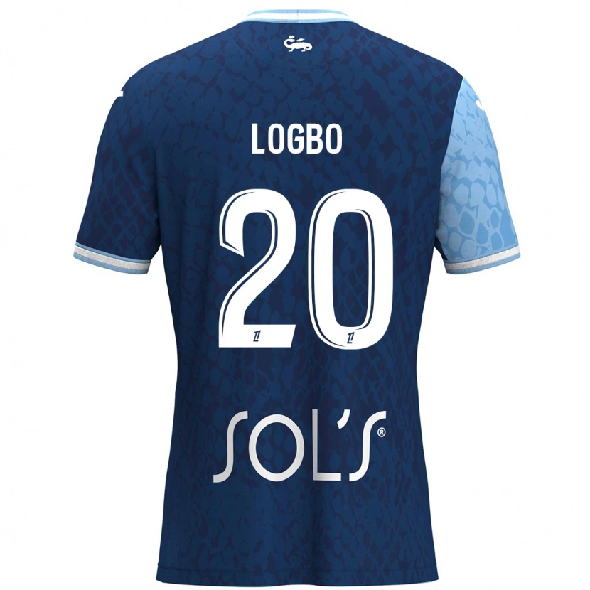 Danxen Hombre Camiseta Andy Logbo #20 Azul Cielo Azul Oscuro 1ª Equipación 2024/25 La Camisa