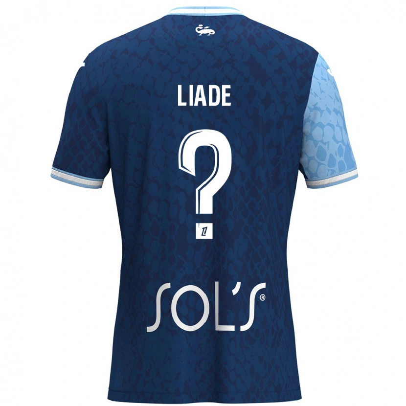 Danxen Hombre Camiseta Noah Liade #0 Azul Cielo Azul Oscuro 1ª Equipación 2024/25 La Camisa