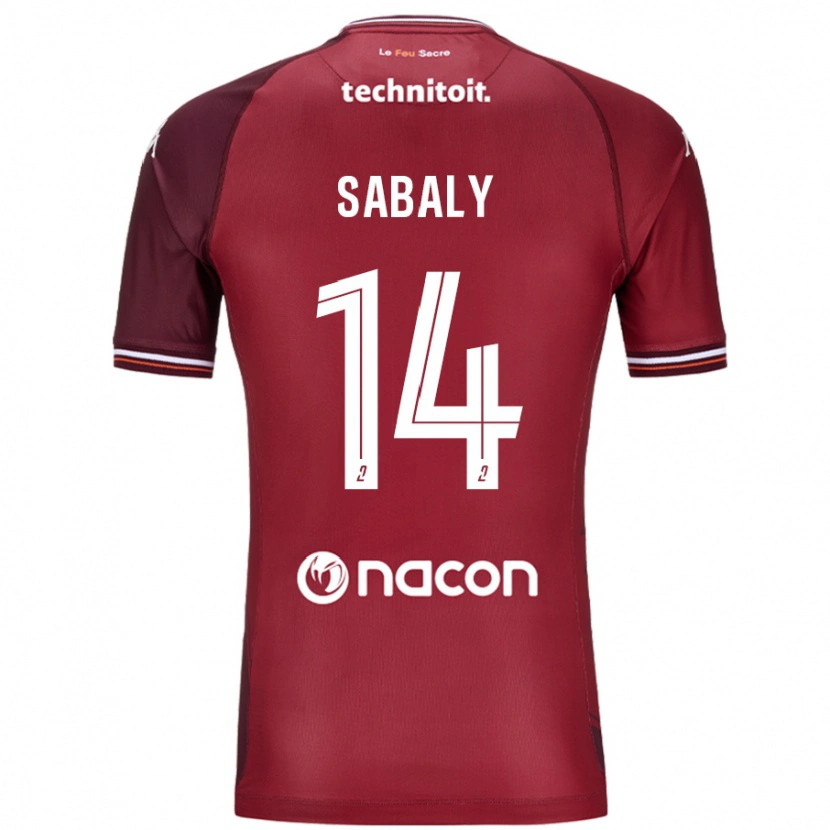 Danxen Hombre Camiseta Cheikh Sabaly #14 Rojo Granata 1ª Equipación 2024/25 La Camisa