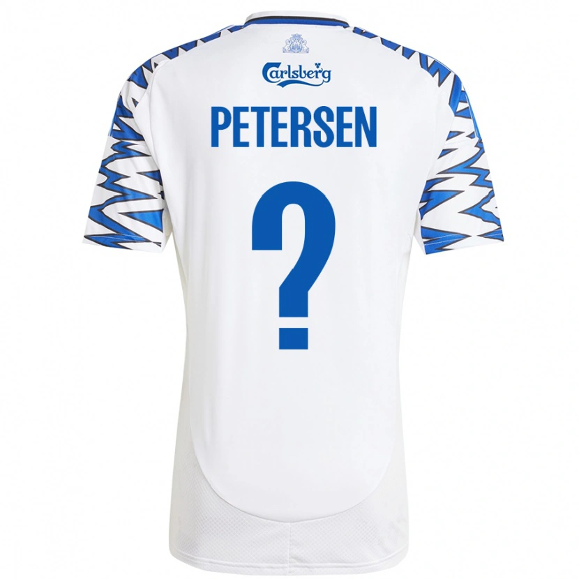 Danxen Hombre Camiseta Frederik Petersen #0 Blanco Azul Cielo 1ª Equipación 2024/25 La Camisa