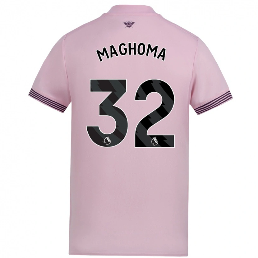 Danxen Hombre Camiseta Paris Maghoma #32 Rosa 2ª Equipación 2024/25 La Camisa