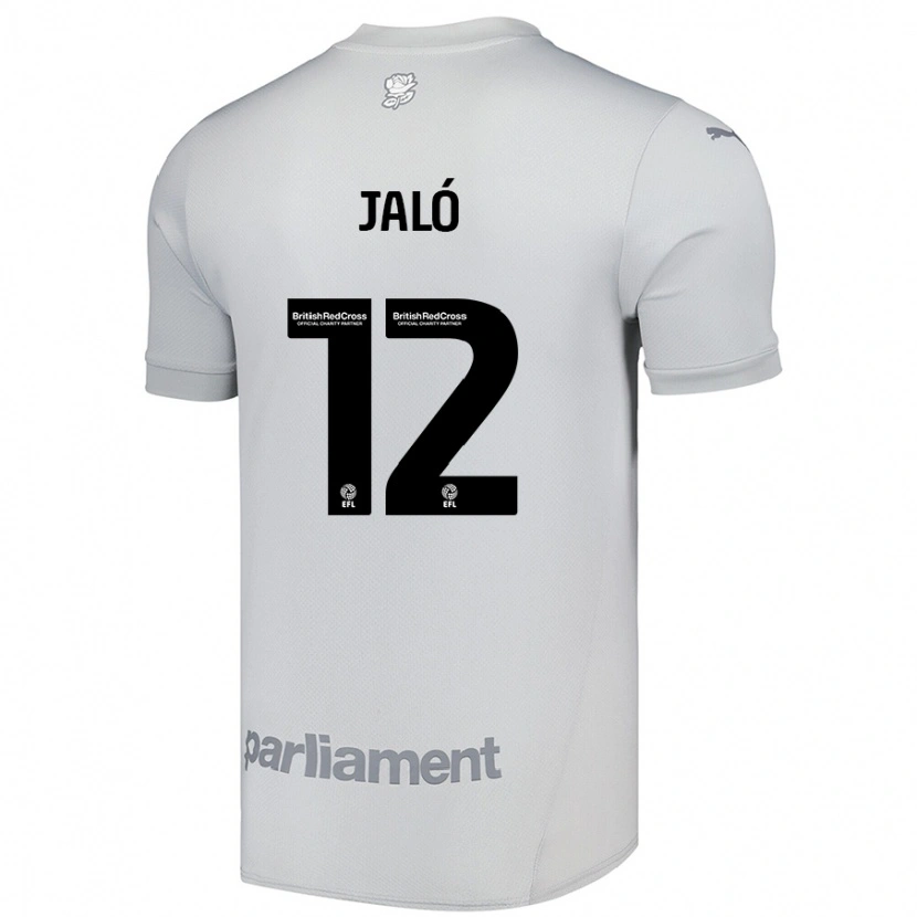 Danxen Hombre Camiseta Fábio Jaló #12 Gris Plata 2ª Equipación 2024/25 La Camisa