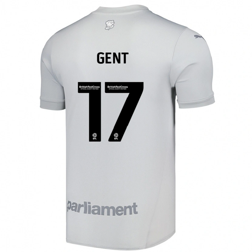 Danxen Hombre Camiseta Georgie Gent #17 Gris Plata 2ª Equipación 2024/25 La Camisa
