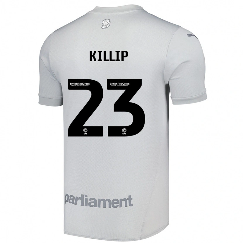 Danxen Hombre Camiseta Ben Killip #23 Gris Plata 2ª Equipación 2024/25 La Camisa