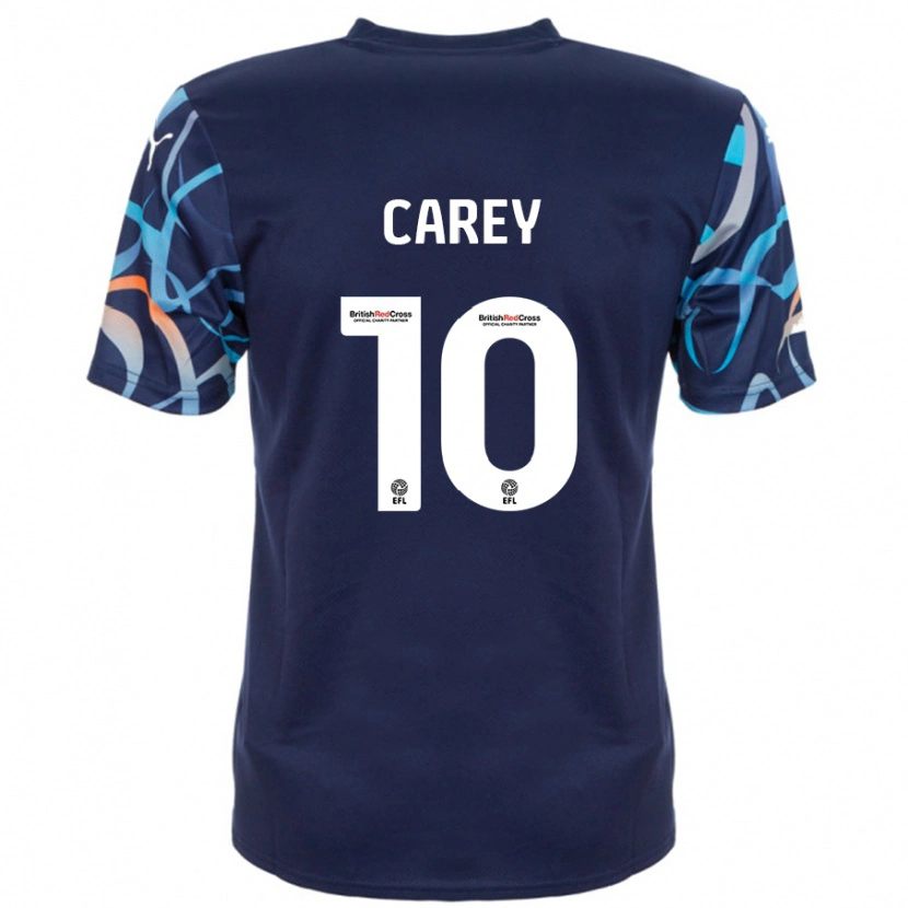 Danxen Hombre Camiseta Sonny Carey #10 Azul Marino 2ª Equipación 2024/25 La Camisa