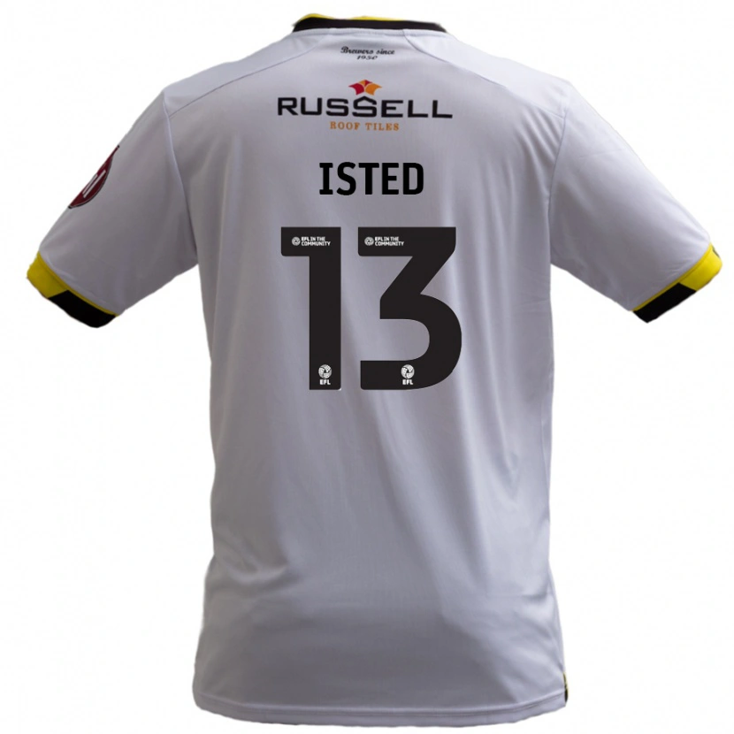 Danxen Hombre Camiseta Harry Isted #13 Blanco 2ª Equipación 2024/25 La Camisa