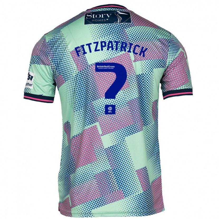 Danxen Hombre Camiseta Aran Fitzpatrick #0 Verde 2ª Equipación 2024/25 La Camisa