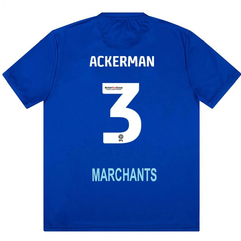 Danxen Hombre Camiseta Daisy Ackerman #3 Verde 2ª Equipación 2024/25 La Camisa