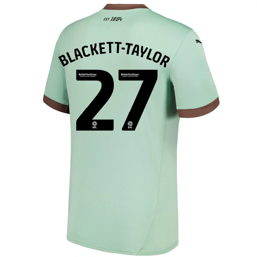 Danxen Hombre Camiseta Corey Blackett-Taylor #27 Verde Pálido 2ª Equipación 2024/25 La Camisa