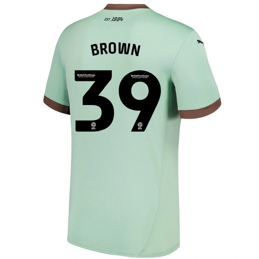 Danxen Hombre Camiseta Dajaune Brown #39 Verde Pálido 2ª Equipación 2024/25 La Camisa