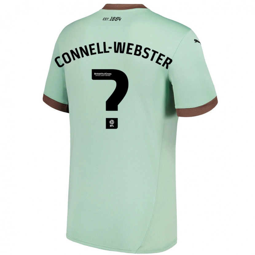 Danxen Hombre Camiseta Braidy Connell-Webster #0 Verde Pálido 2ª Equipación 2024/25 La Camisa
