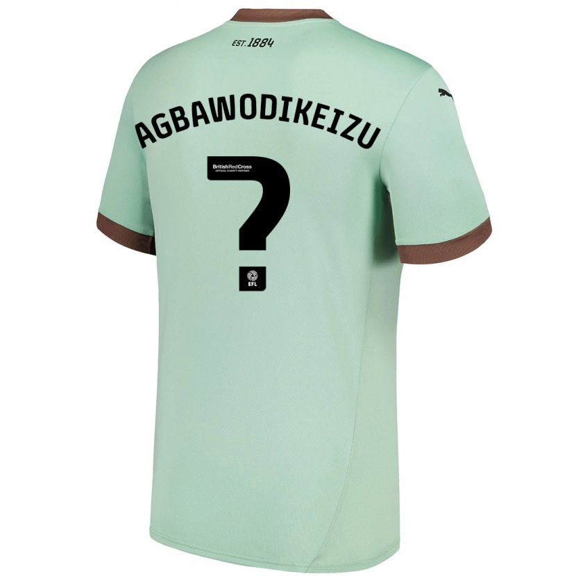 Danxen Hombre Camiseta Charles Ebuka Agbawodikeizu #0 Verde Pálido 2ª Equipación 2024/25 La Camisa
