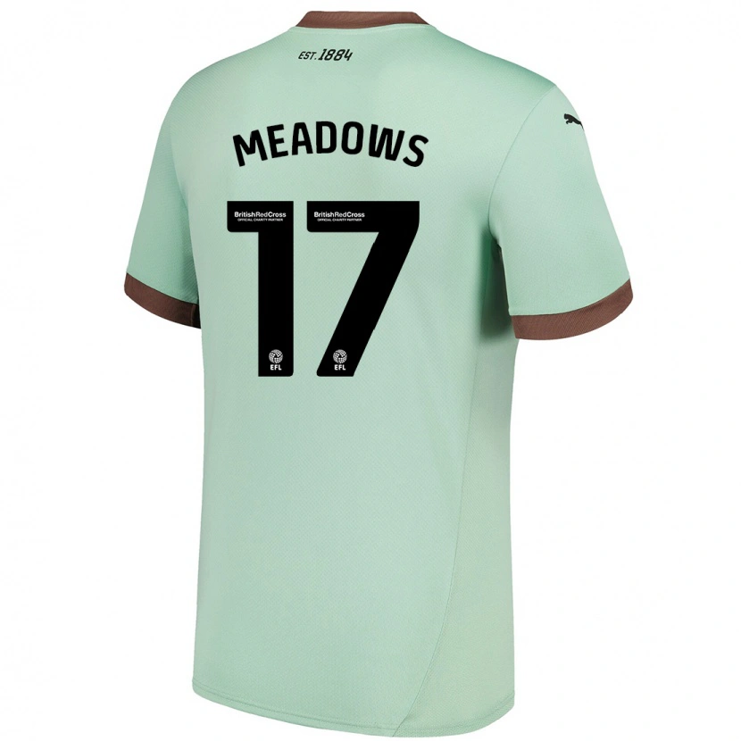 Danxen Hombre Camiseta Helena Meadows #17 Verde Pálido 2ª Equipación 2024/25 La Camisa