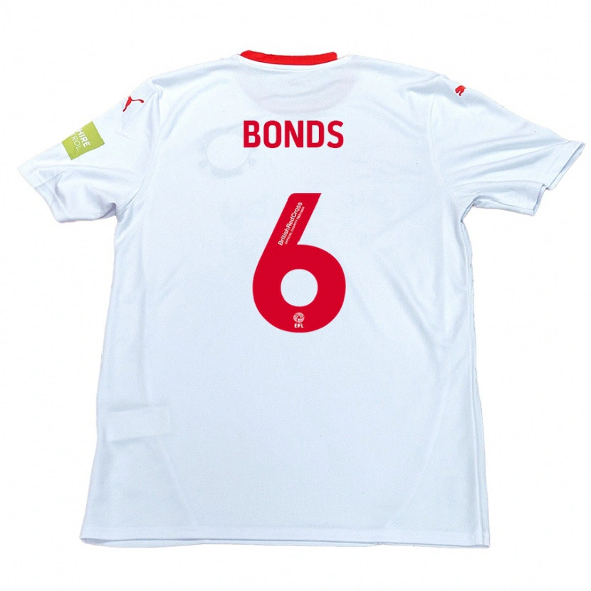 Danxen Hombre Camiseta Elliot Bonds #6 Blanco 2ª Equipación 2024/25 La Camisa