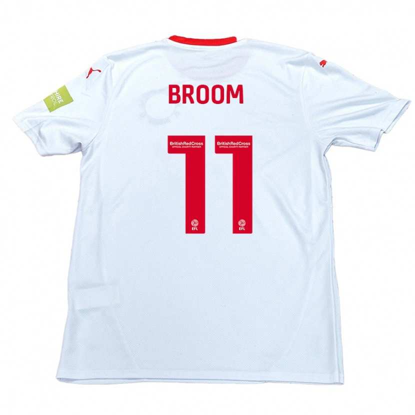 Danxen Hombre Camiseta Ryan Broom #11 Blanco 2ª Equipación 2024/25 La Camisa