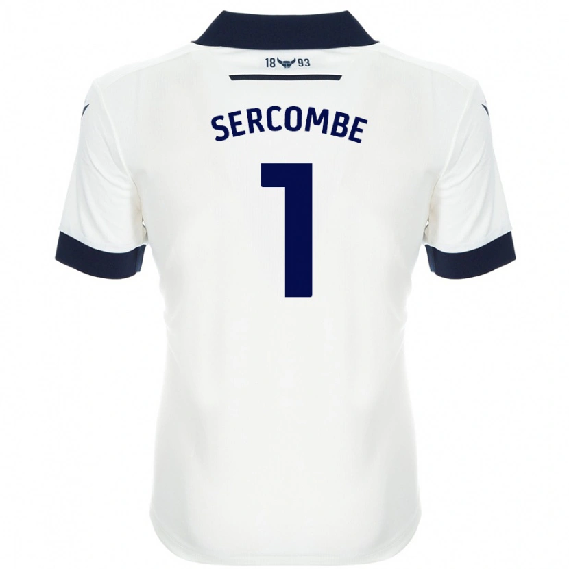 Danxen Hombre Camiseta Paris Sercombe #1 Blanco Azul Marino 2ª Equipación 2024/25 La Camisa