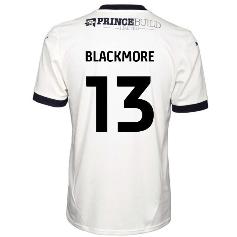 Danxen Hombre Camiseta Will Blackmore #13 Blanquecino Negro 2ª Equipación 2024/25 La Camisa