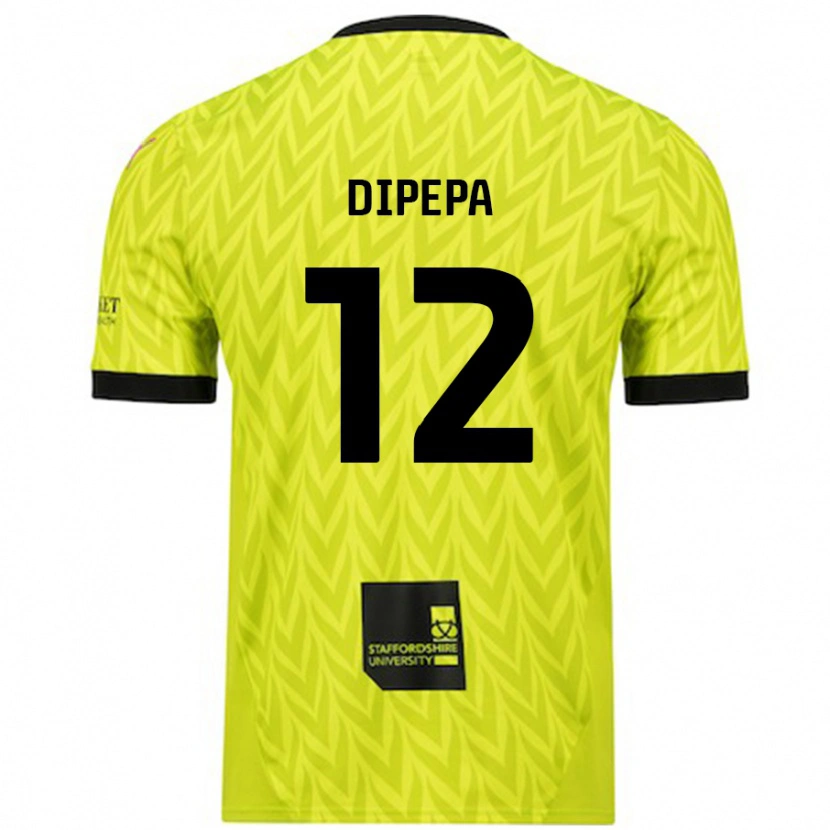 Danxen Hombre Camiseta Baylee Dipepa #12 Verde Fluorescente 2ª Equipación 2024/25 La Camisa