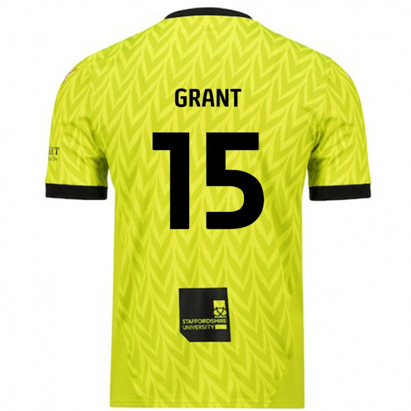 Danxen Hombre Camiseta Conor Grant #15 Verde Fluorescente 2ª Equipación 2024/25 La Camisa