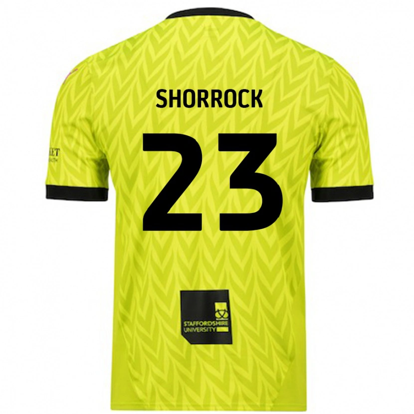 Danxen Hombre Camiseta Jack Shorrock #23 Verde Fluorescente 2ª Equipación 2024/25 La Camisa