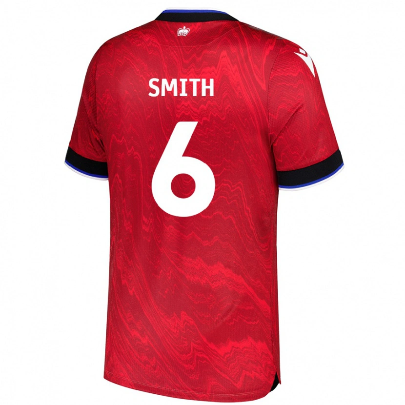 Danxen Hombre Camiseta Caitlin Smith #6 Rojo Negro 2ª Equipación 2024/25 La Camisa