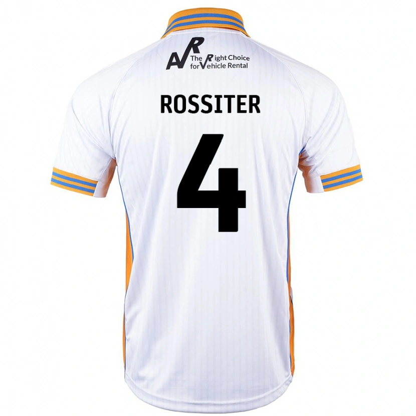 Danxen Hombre Camiseta Jordan Rossiter #4 Blanco 2ª Equipación 2024/25 La Camisa