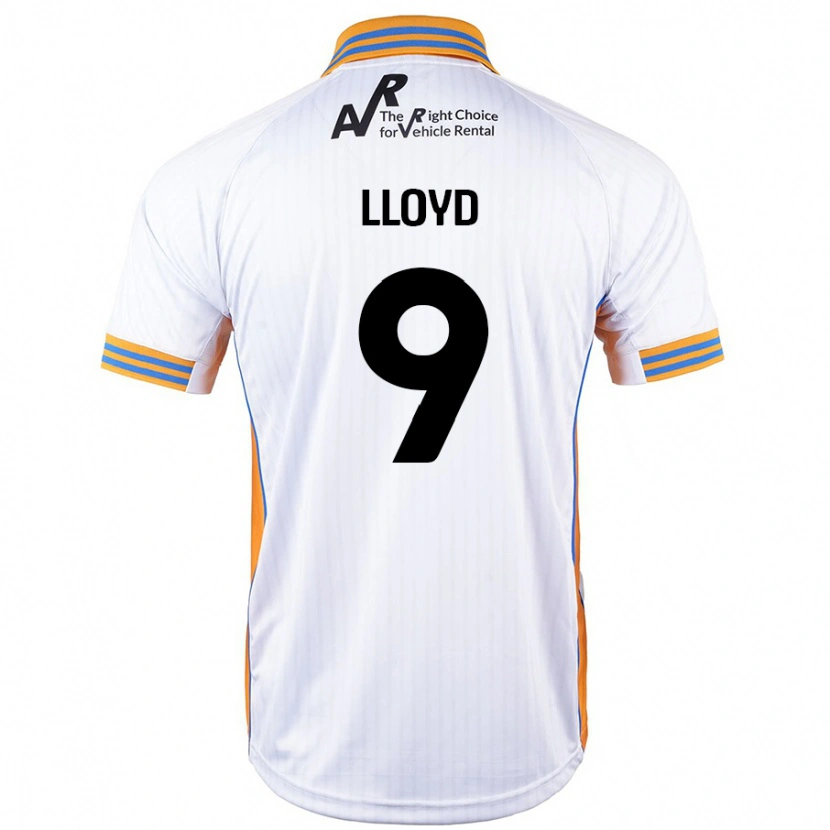 Danxen Hombre Camiseta George Lloyd #9 Blanco 2ª Equipación 2024/25 La Camisa