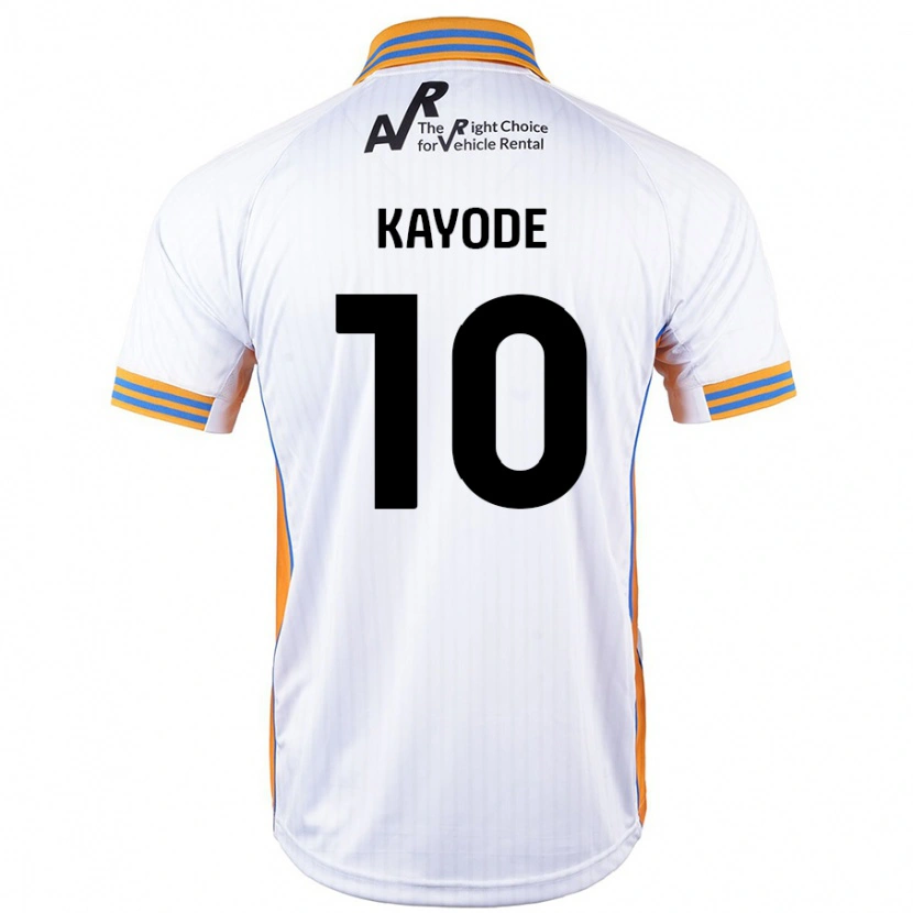 Danxen Hombre Camiseta Joshua Kayode #10 Blanco 2ª Equipación 2024/25 La Camisa