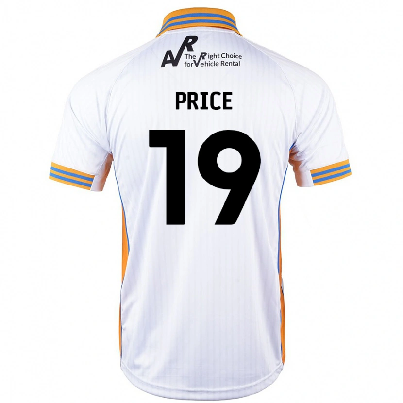 Danxen Hombre Camiseta Jack Price #19 Blanco 2ª Equipación 2024/25 La Camisa