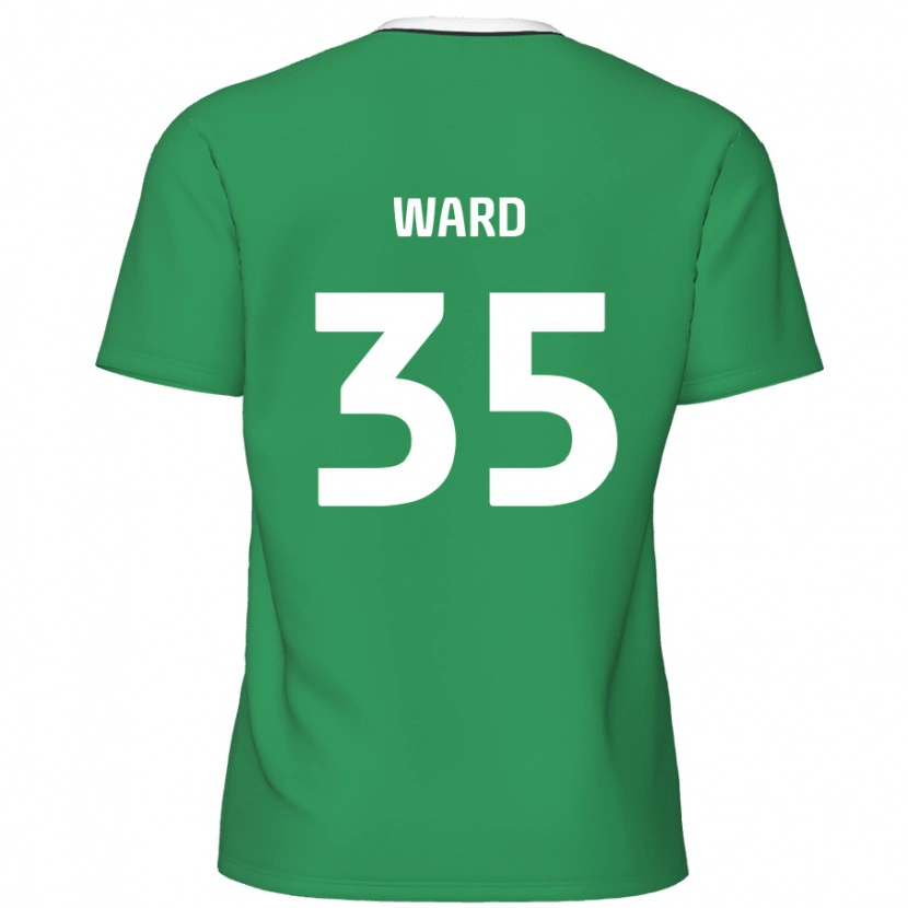 Danxen Hombre Camiseta Christie Ward #35 Verde Rayas Blancas 2ª Equipación 2024/25 La Camisa