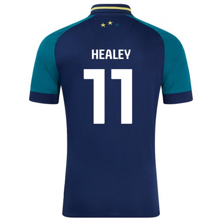 Danxen Hombre Camiseta Rhys Healey #11 Azul Marino Verde Oscuro 2ª Equipación 2024/25 La Camisa