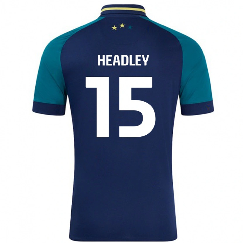 Danxen Hombre Camiseta Jaheim Headley #15 Azul Marino Verde Oscuro 2ª Equipación 2024/25 La Camisa