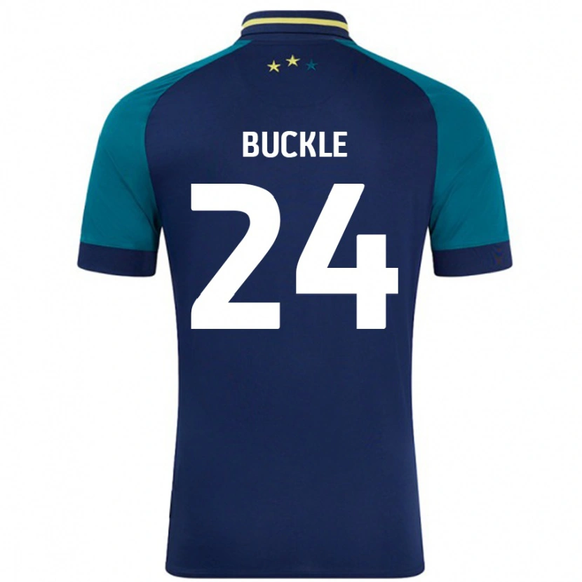 Danxen Hombre Camiseta Sharone Buckle #24 Azul Marino Verde Oscuro 2ª Equipación 2024/25 La Camisa