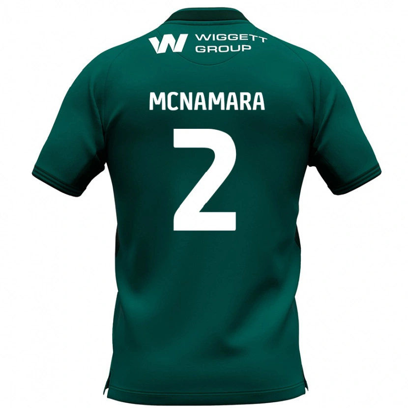 Danxen Hombre Camiseta Danny Mcnamara #2 Verde 2ª Equipación 2024/25 La Camisa