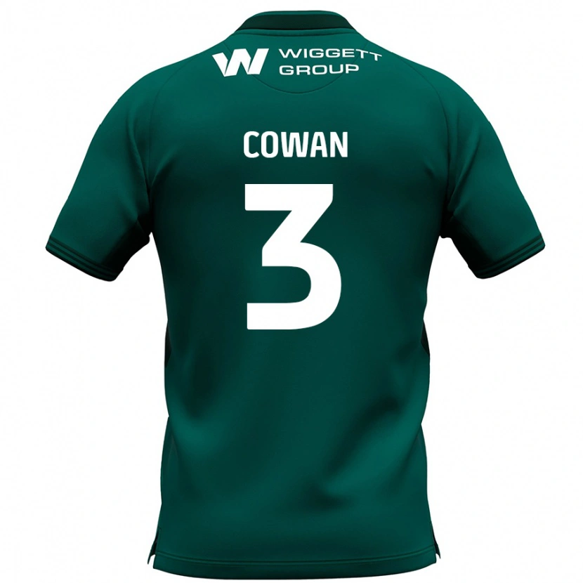 Danxen Hombre Camiseta Leanne Cowan #3 Verde 2ª Equipación 2024/25 La Camisa