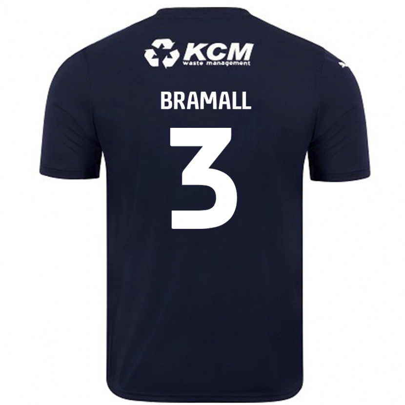 Danxen Hombre Camiseta Cohen Bramall #3 Azul Marino 2ª Equipación 2024/25 La Camisa