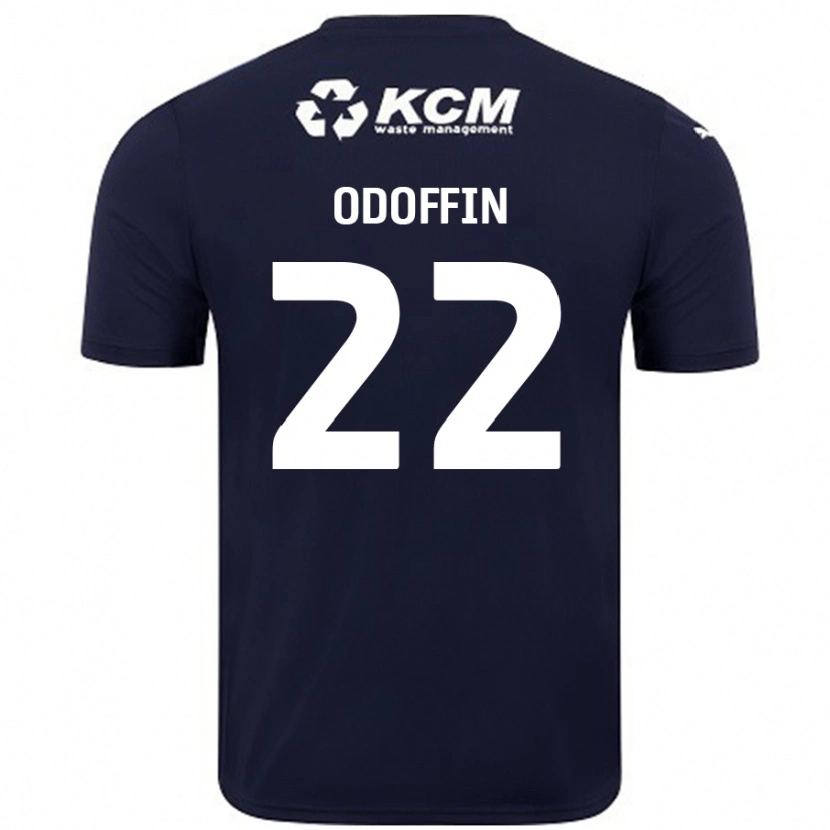 Danxen Hombre Camiseta Hakeem Odoffin #22 Azul Marino 2ª Equipación 2024/25 La Camisa