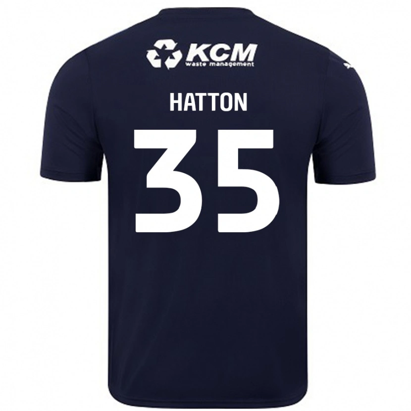 Danxen Hombre Camiseta Ben Hatton #35 Azul Marino 2ª Equipación 2024/25 La Camisa