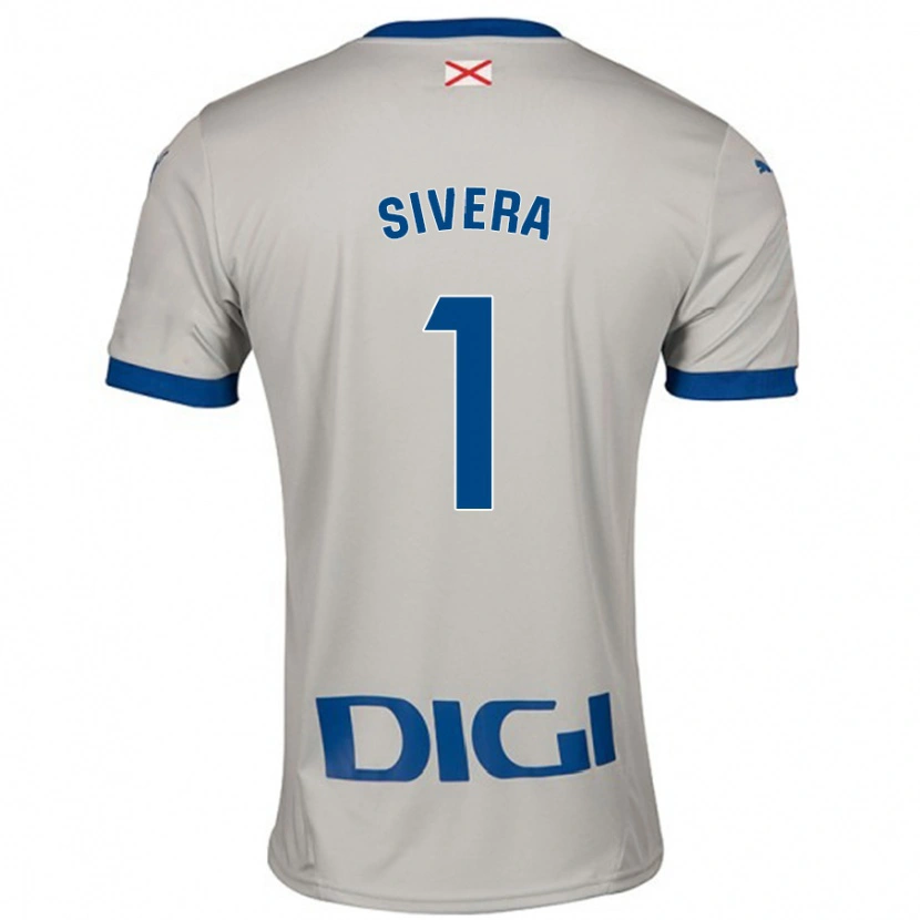 Danxen Hombre Camiseta Antonio Sivera #1 Gris Claro 2ª Equipación 2024/25 La Camisa