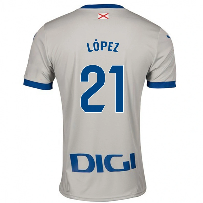 Danxen Hombre Camiseta Juanma López #21 Gris Claro 2ª Equipación 2024/25 La Camisa